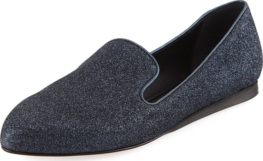 Veronica Beard Griffin Glitter Fabric Loafer