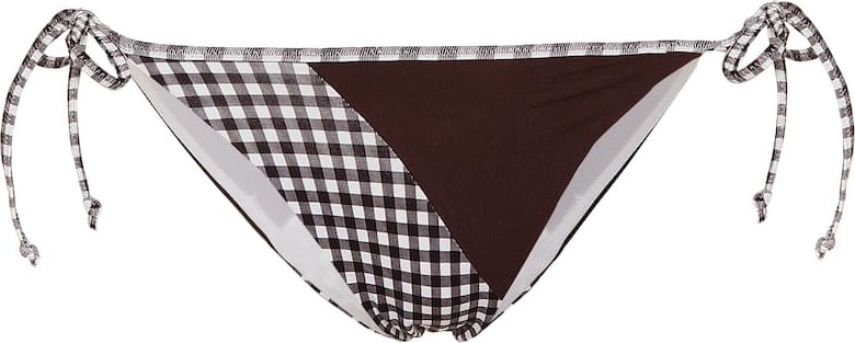Marysia Greenport gingham bikini bottoms