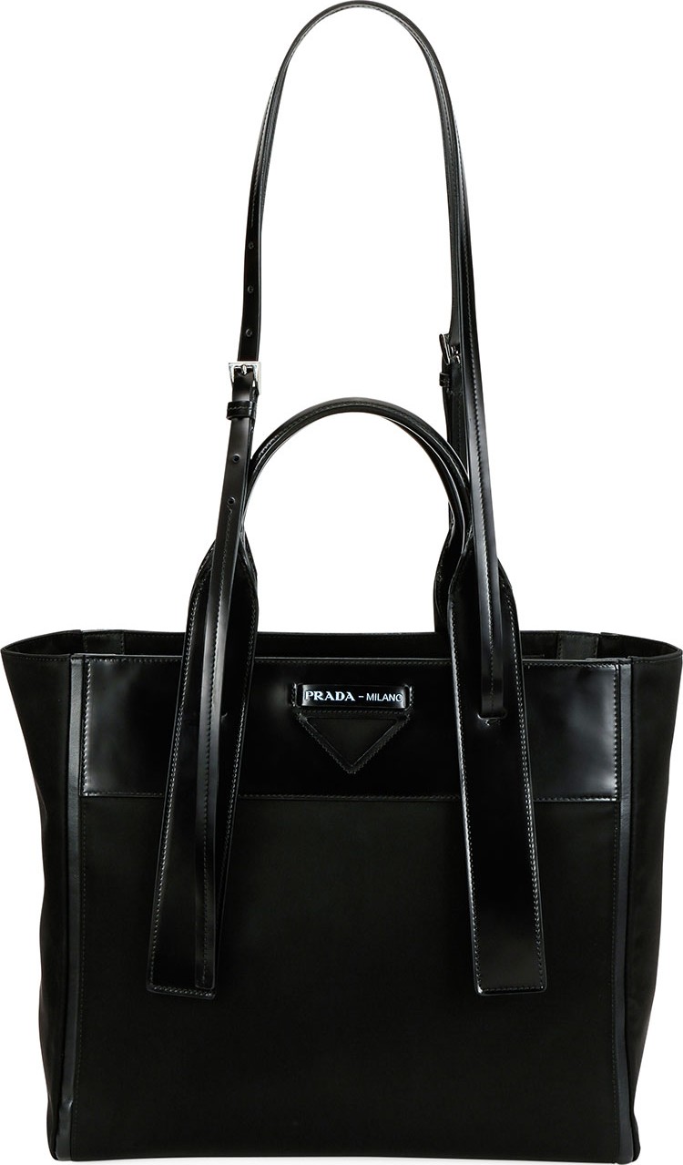 Prada Spazzolato Leather Tote Bag