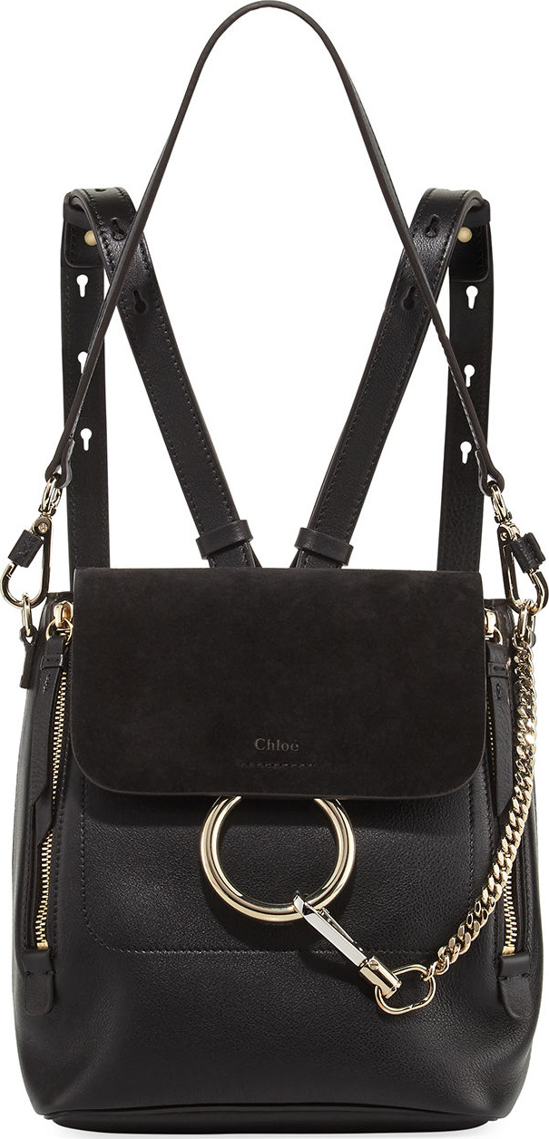 Chloe Faye Small Leather/Suede Backpack