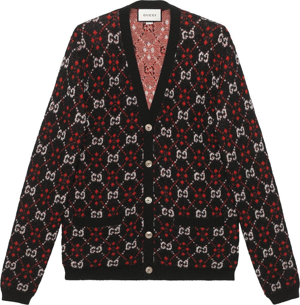 Gucci GG diamond wool cardigan