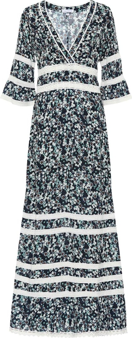 Poupette St Barth Capri floral maxi dress