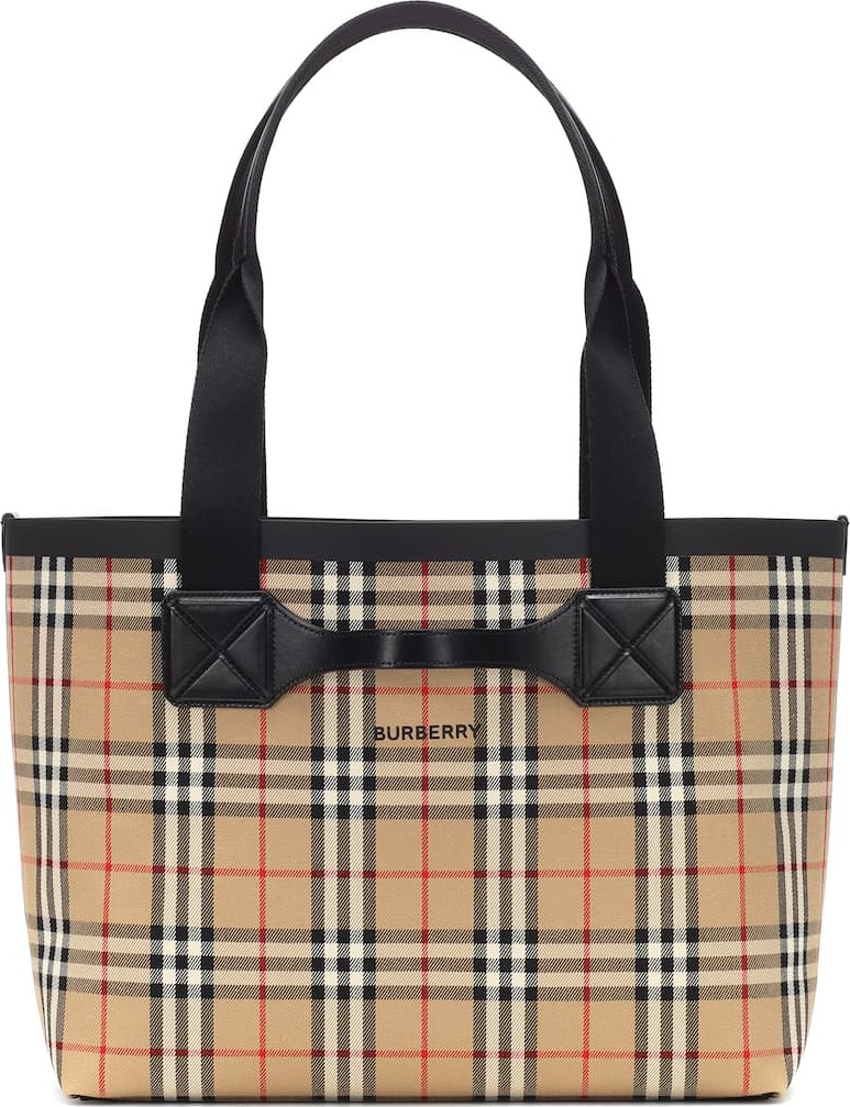 Burberry London England Check Medium canvas shopper