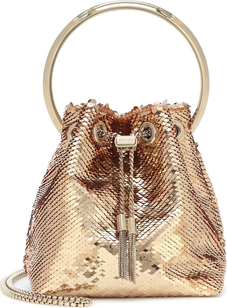 Jimmy Choo Bon Bon embellished bucket bag