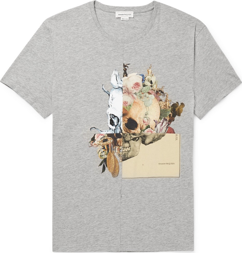 Alexander McQueen Slim-Fit Printed Cotton-Jersey T-Shirt