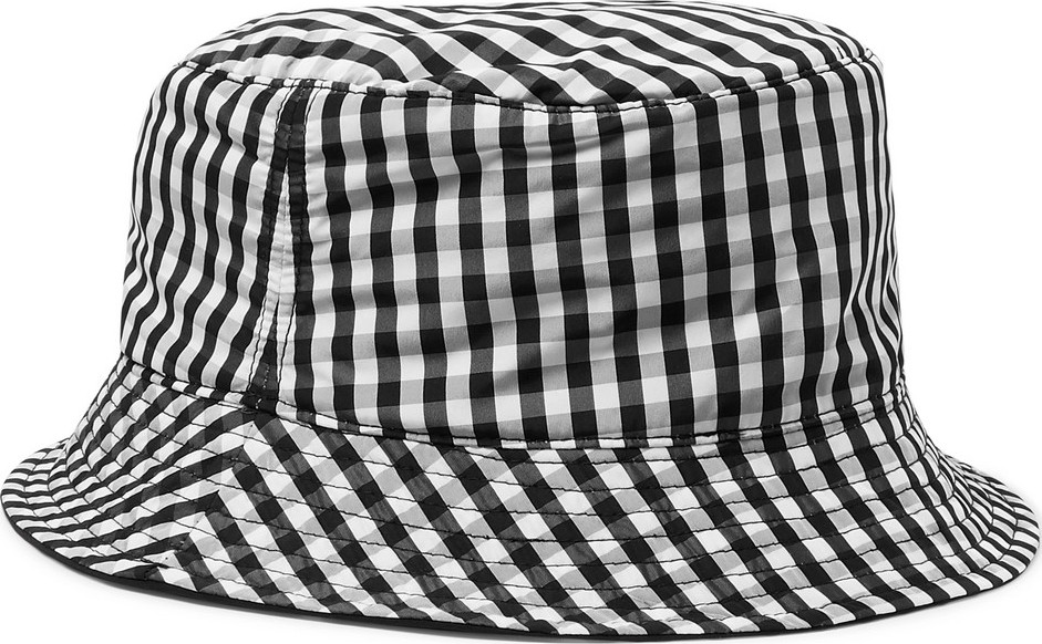 Sandro Reversible Gingham Shell Bucket Hat
