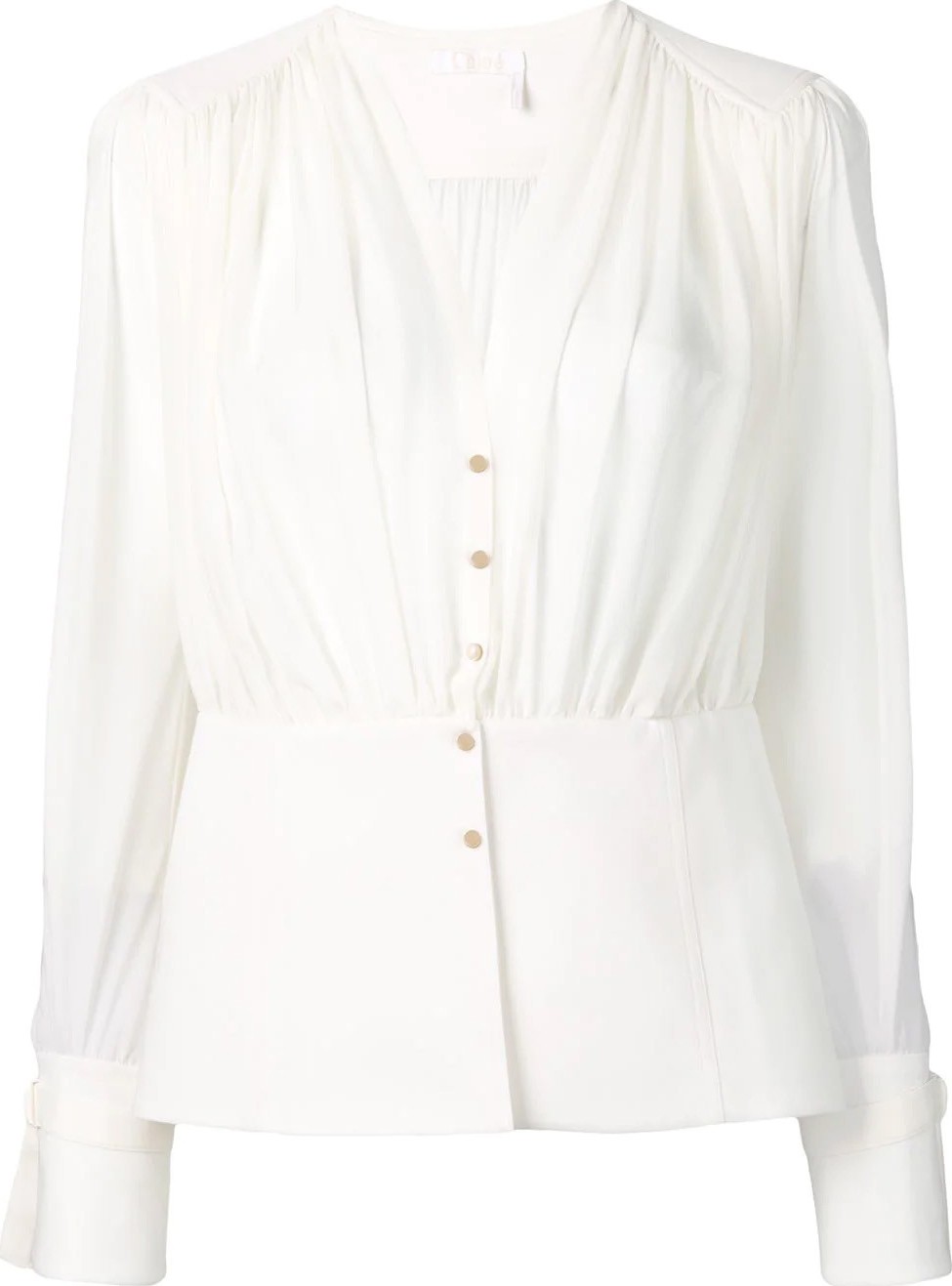 Chloe peplum hem blouse