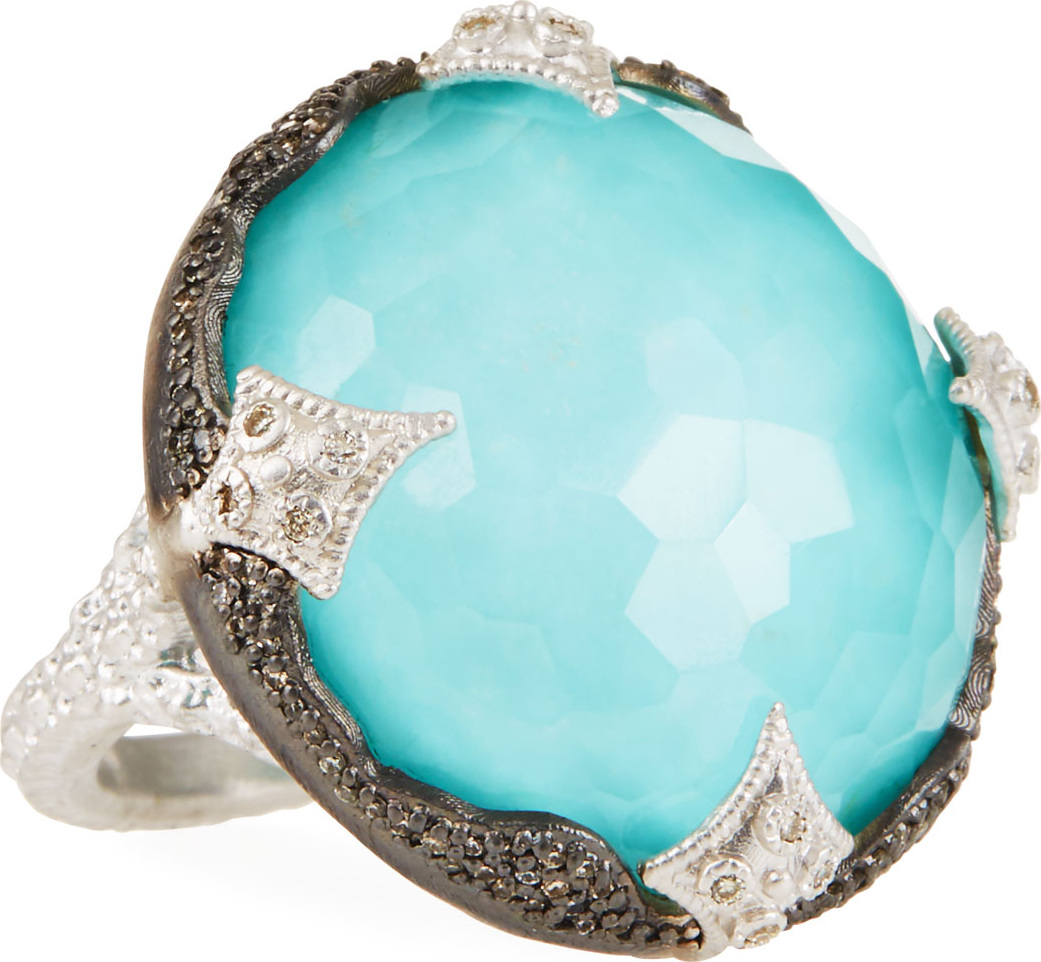 Armenta New World Scalloped Doublet Ring
