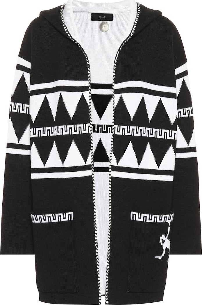 Alanui Intarsia wool cardigan