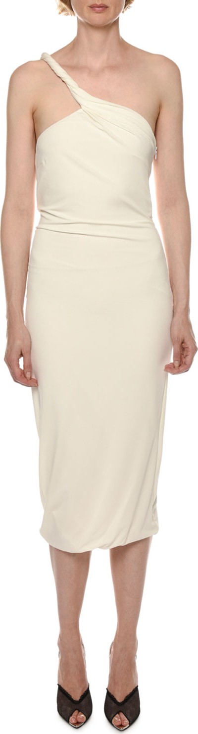 TOM FORD Twisted One-Shoulder Sheath Dress