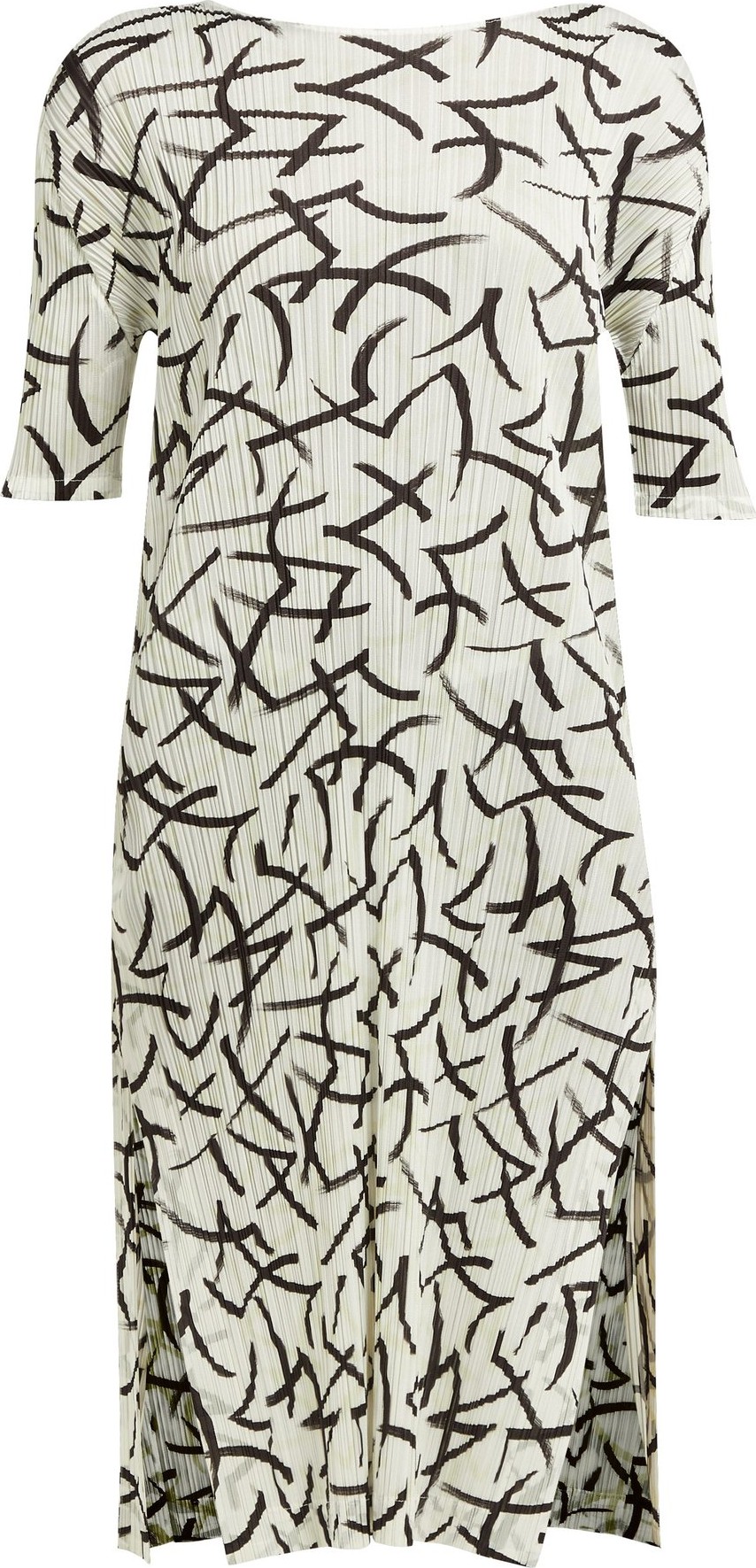 Pleats Please By Issey Miyake Abstract-print pleated T-shirt dress
