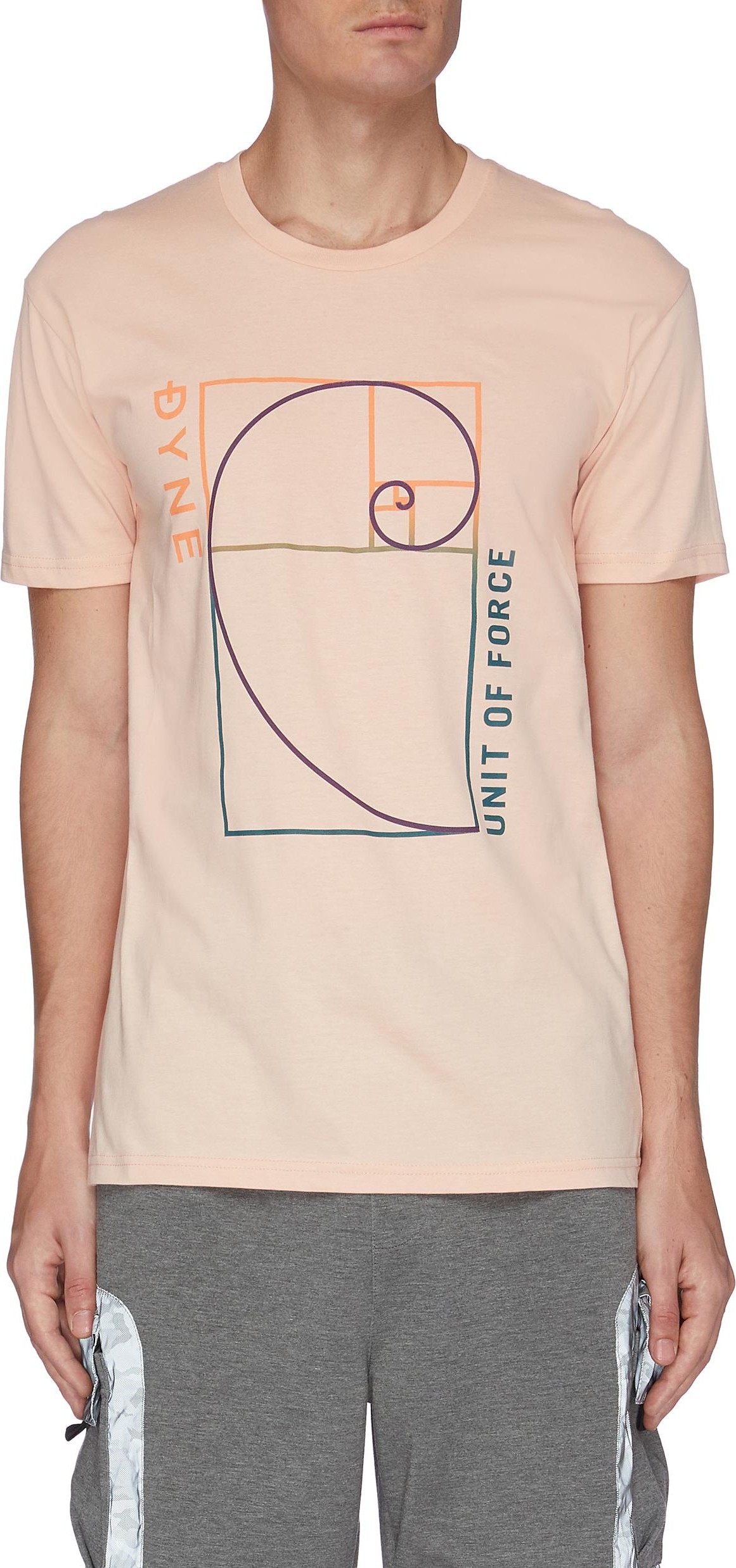 DYNE Fibonacci graphic print crewneck T-shirt