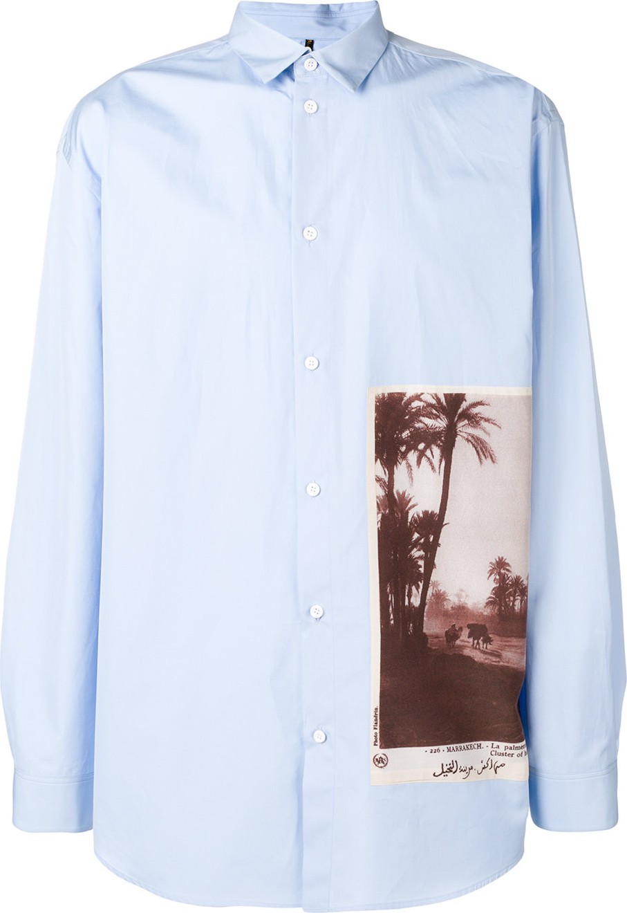 Oamc Marrakech postcard shirt