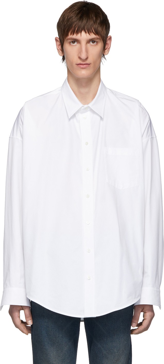 Balenciaga White Cocoon Shirt