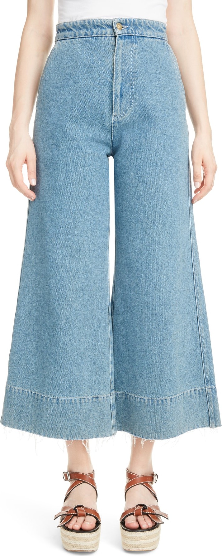 LOEWE Crop Wide Leg Jeans