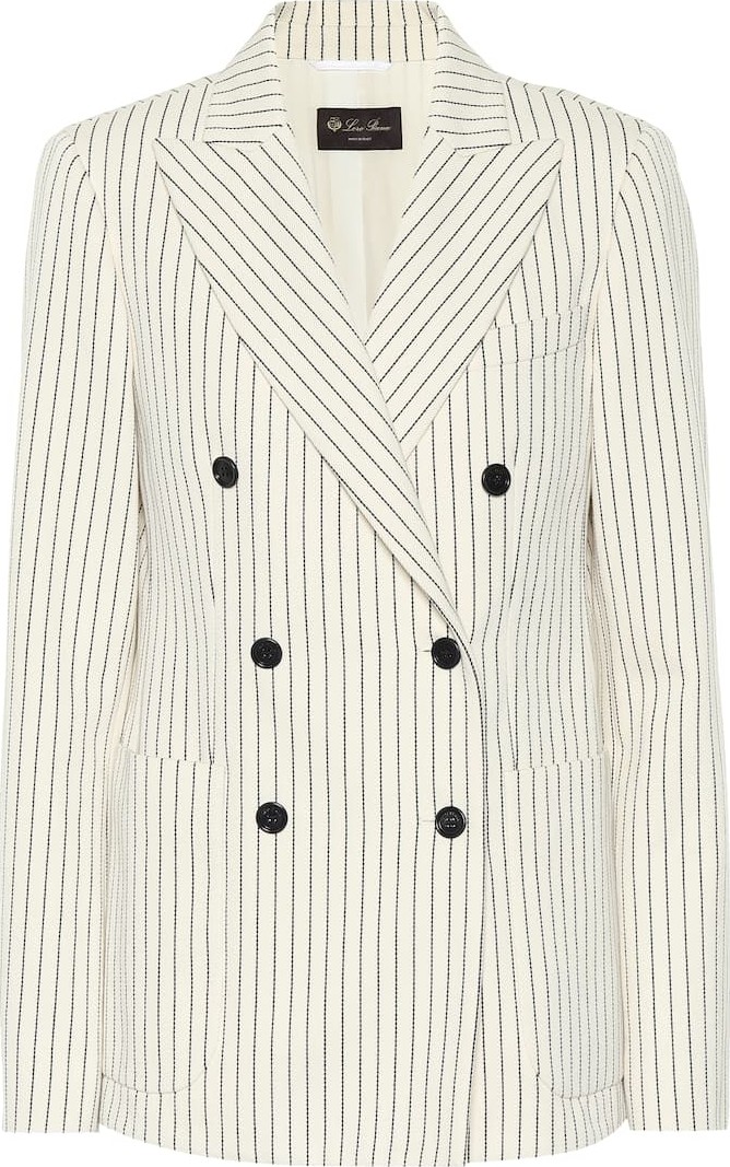 Loro Piana Maire pinstriped cotton blazer