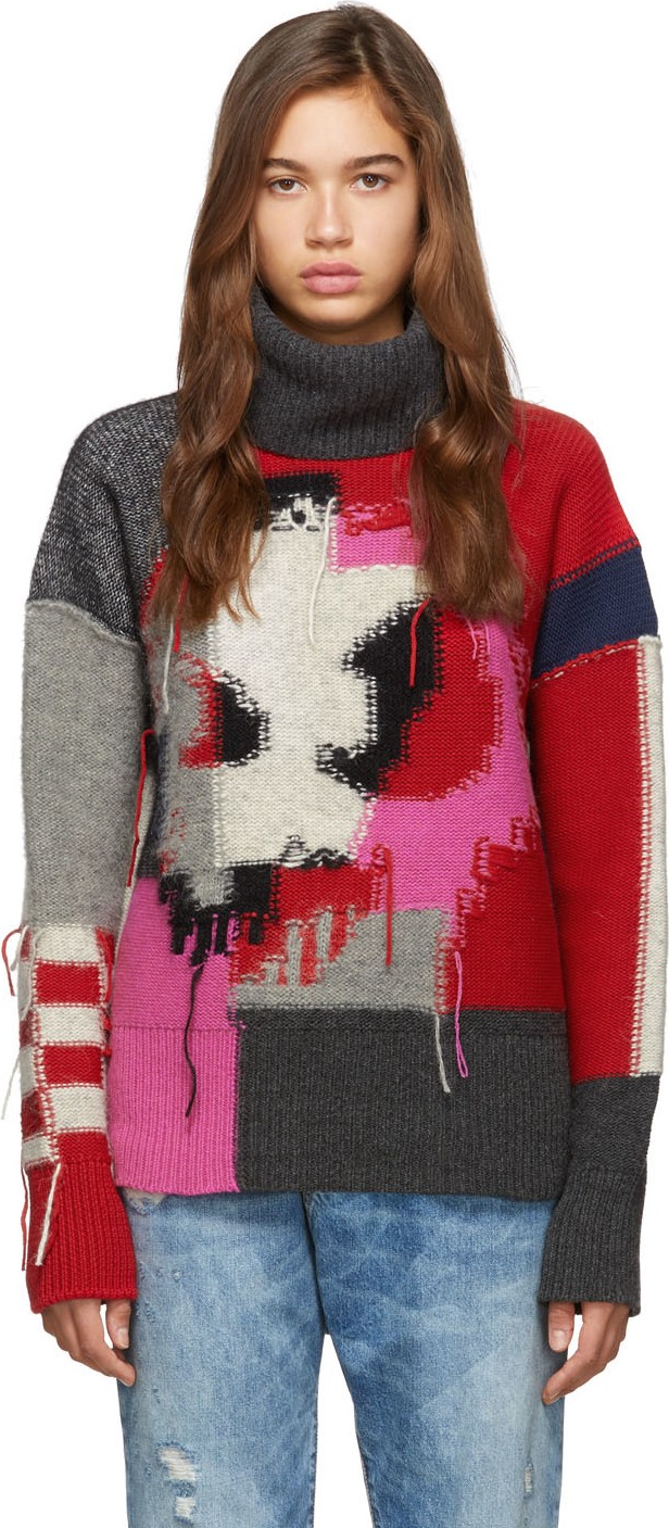 McQ - Alexander McQueen Multicolor Monster Turtleneck