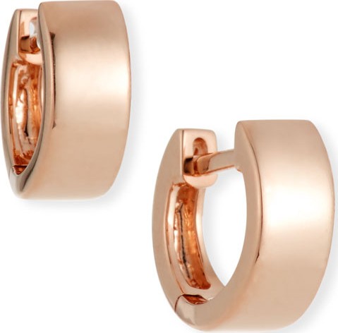 EF Collection 14k Rose Gold Jumbo Huggie Earrings