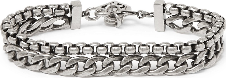 Givenchy Oxidised Silver-Tone Bracelet