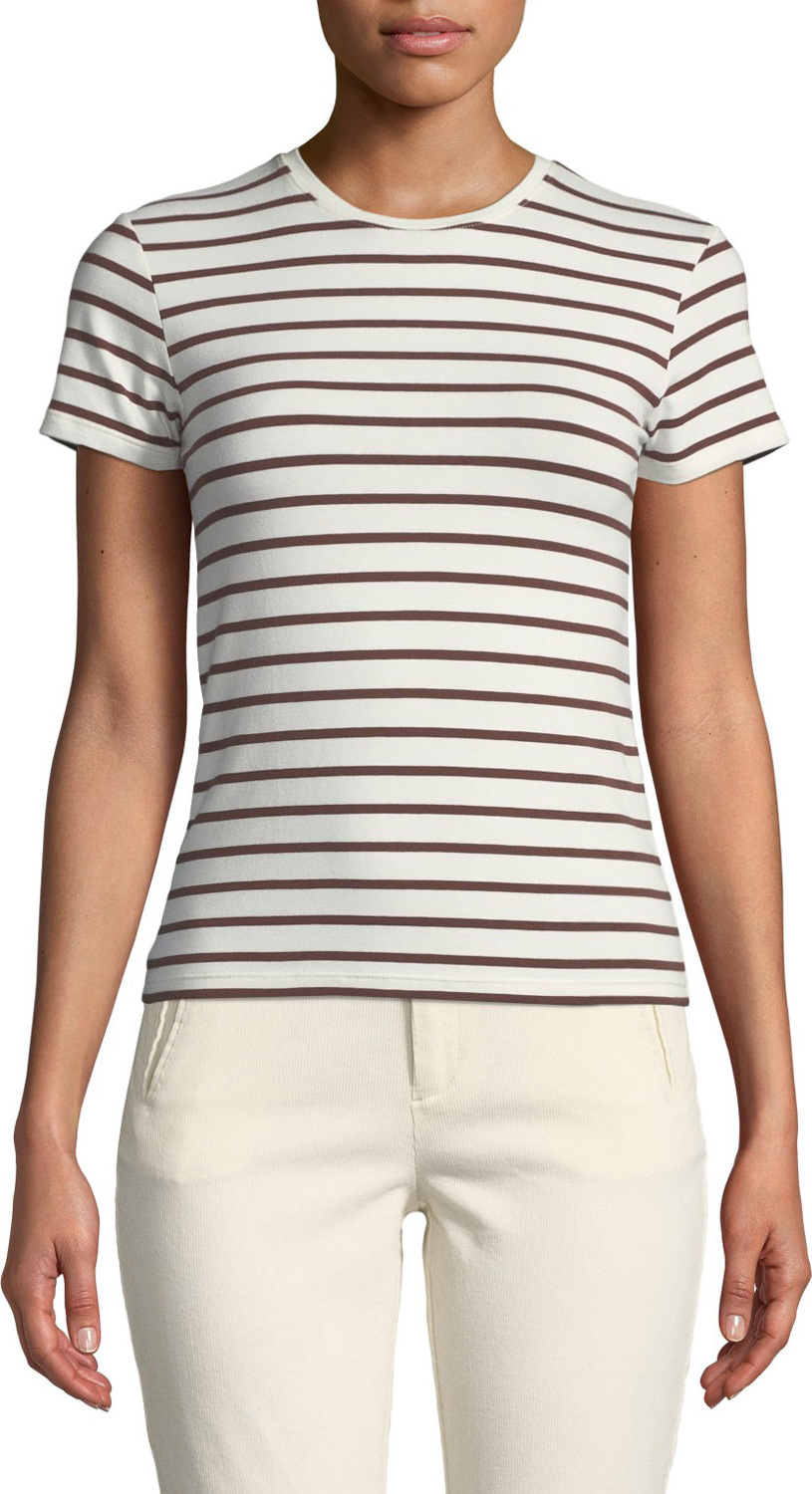ATM Anthony Thomas Melillo Striped Short-Sleeve Cotton Baby Tee