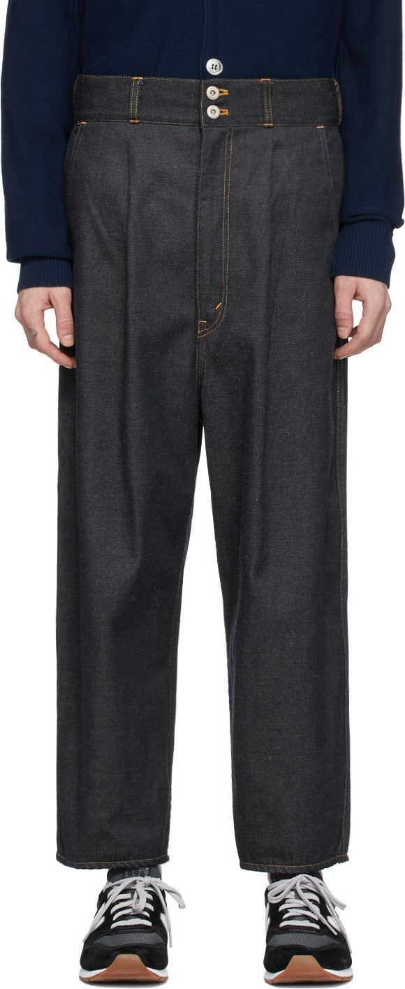 Comme des Garçons Homme Indigo Garment-Washed Jeans