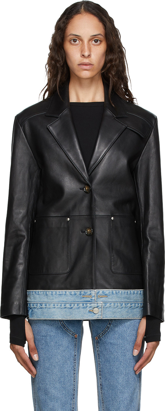Andersson Bell - Black Leather Molly Jacket