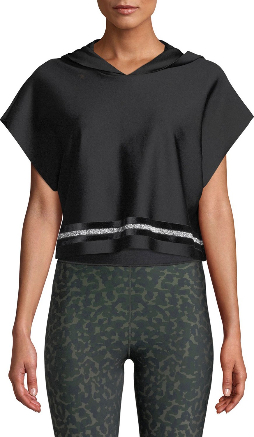 ULTRACOR Sparrow Cropped Activewear Hoodie with Swarovski Stripe ULTRACOR Sparrow Cropped Activewear Hoodie with Swarovski Stripe