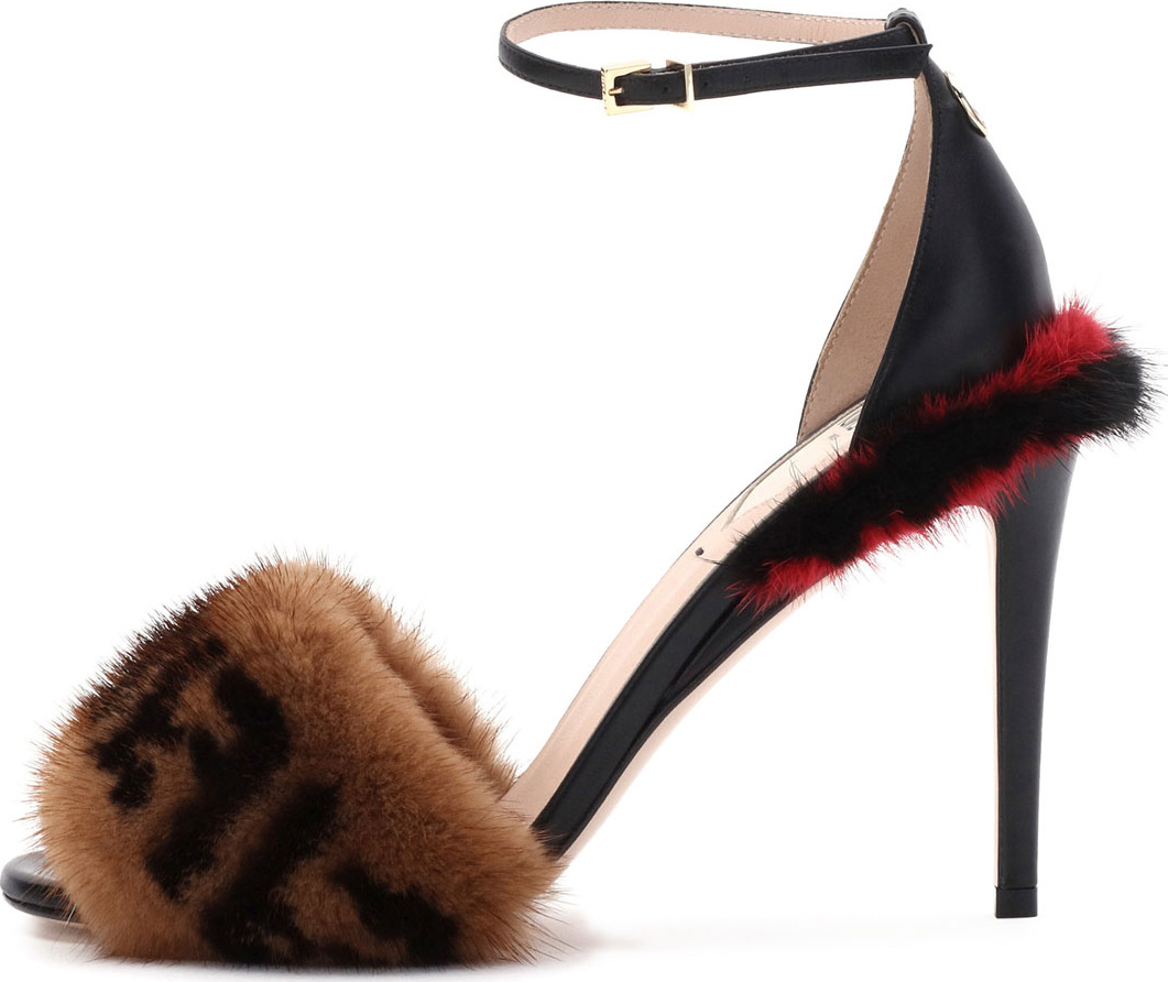 Fendi Fendi FF Mink Sandals