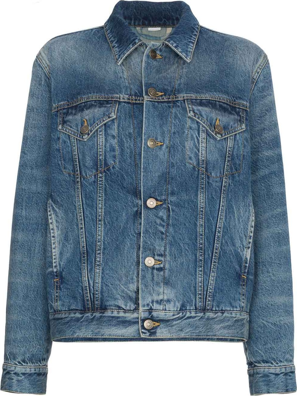 Gucci oversized embroidered denim jacket