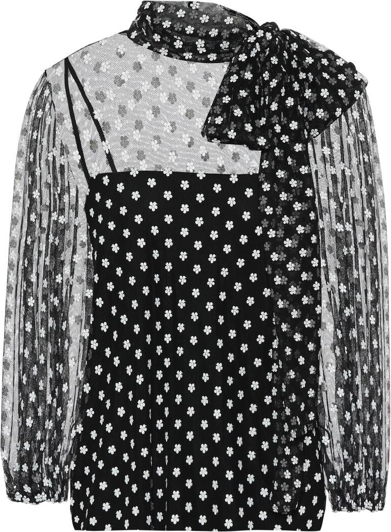RED Valentino Floral embroidered blouse