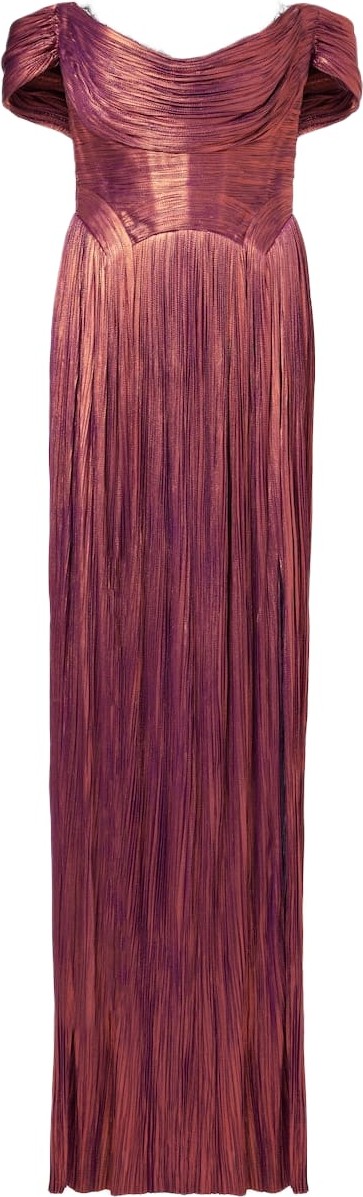 MARIA LUCIA HOHAN - Sharon off-shoulder silk gown