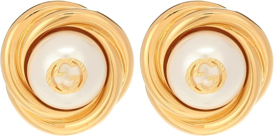 Gucci Interlocking G clip-on earrings