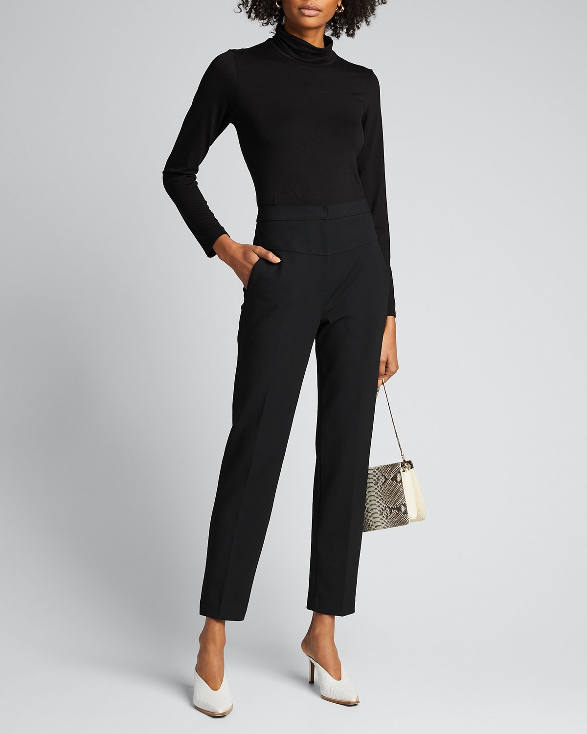 Tibi Anson Stretch Tailored Ankle Pants