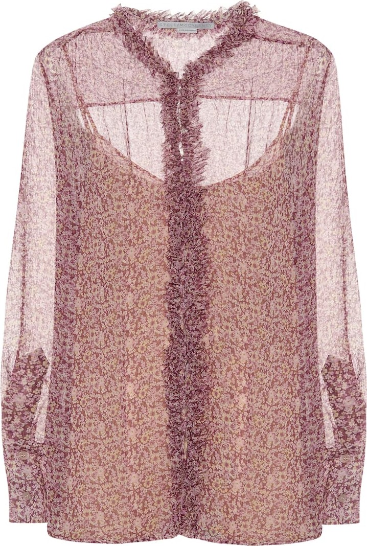 Stella McCartney Floral silk blouse
