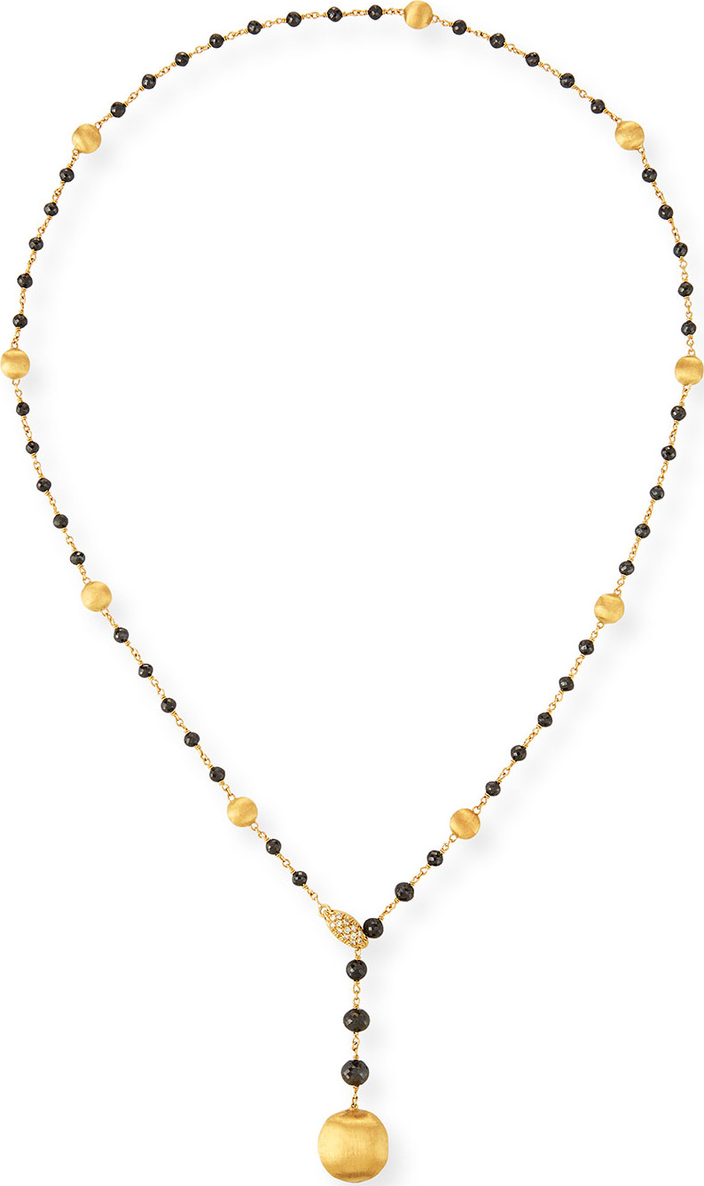 Marco Bicego 18k Africa Diamond Y-Drop Necklace
