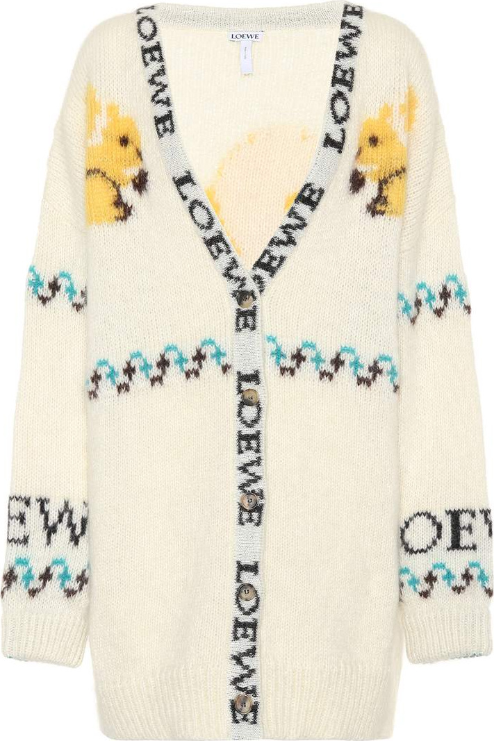 LOEWE Squirrels mohair-blend cardigan
