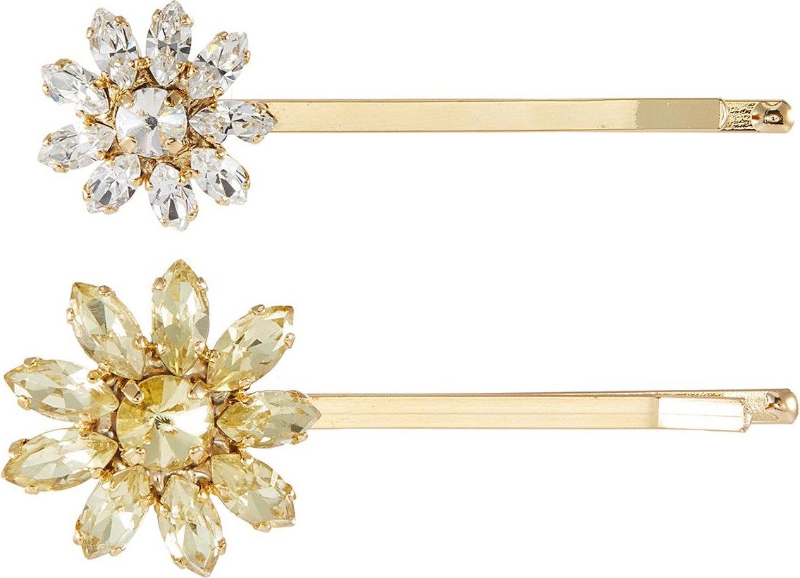 Rosantica Utopia' multi colour crystal embellished hair pin set