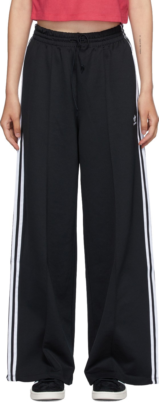 Adidas Originals Black Primeblue Wide-leg Lounge Pants