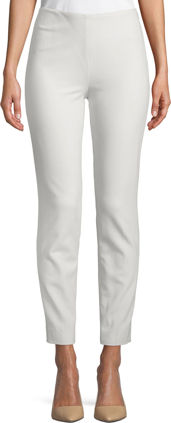 Ralph Lauren Annie Straight-Leg Stretch-Wool Pants