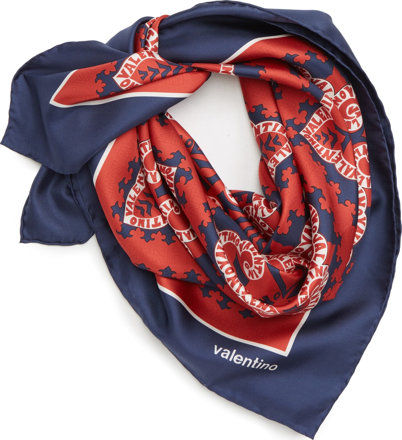Valentino Mini Silk Bandana Scarf