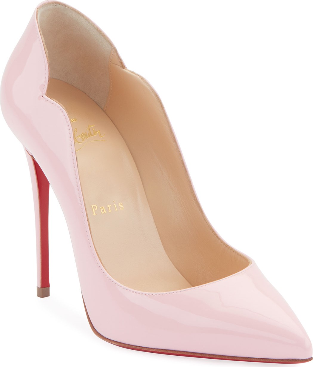 Christian Louboutin Hot Chick 100 Patent Red Sole Pumps