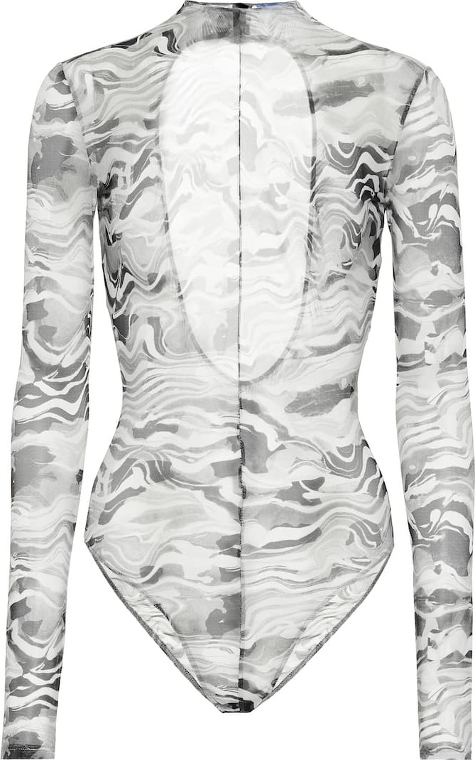 Mugler Printed bodysuit