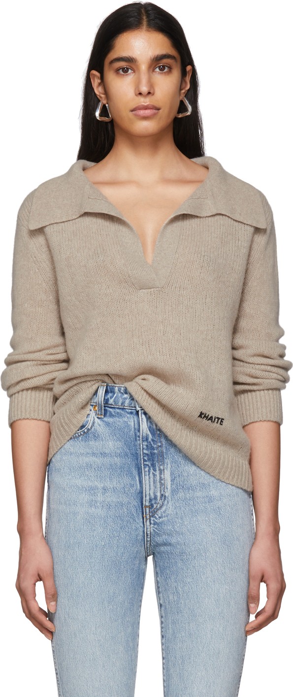 Khaite Beige Marisa Sweater