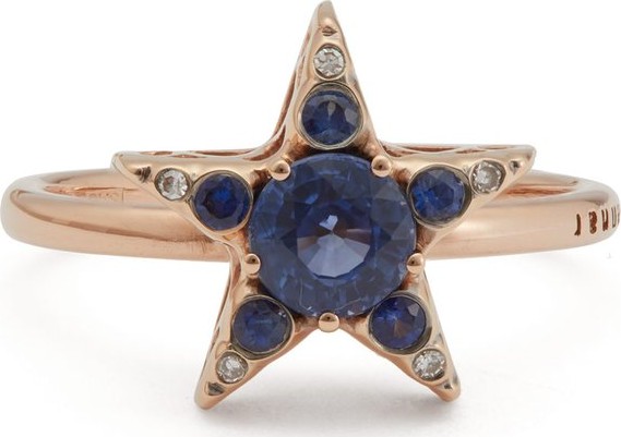 Selim Mouzannar Istanbul 18kt rose gold sapphire & diamond ring