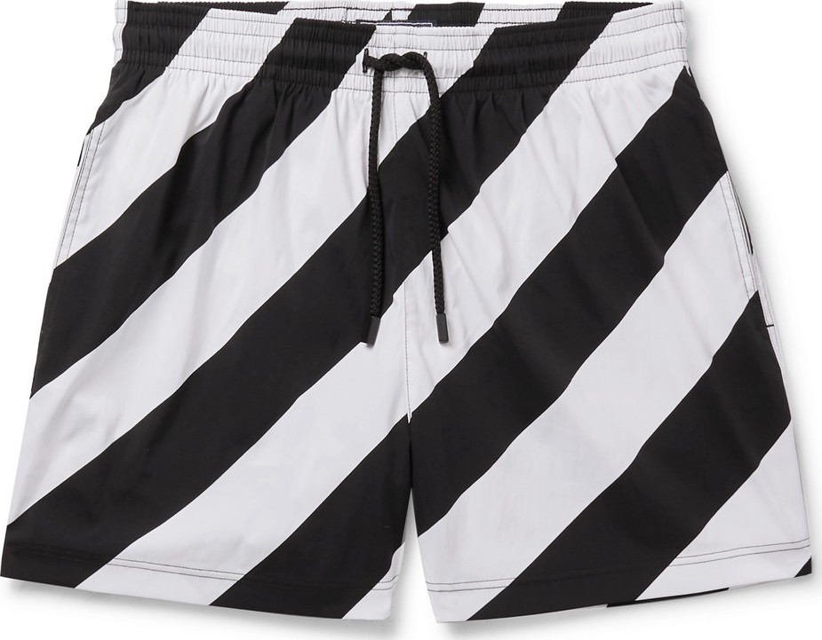 Off White + Vilebrequin Short-Length Printed Swim Shorts
