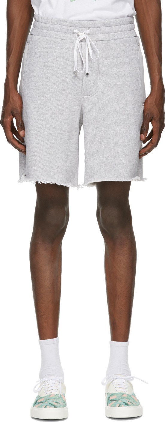 Amiri Grey Logo Core Sweat Shorts