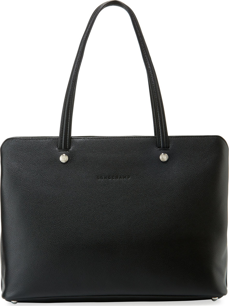 Longchamp Le Foulonne Leather Shoulder Tote Bag