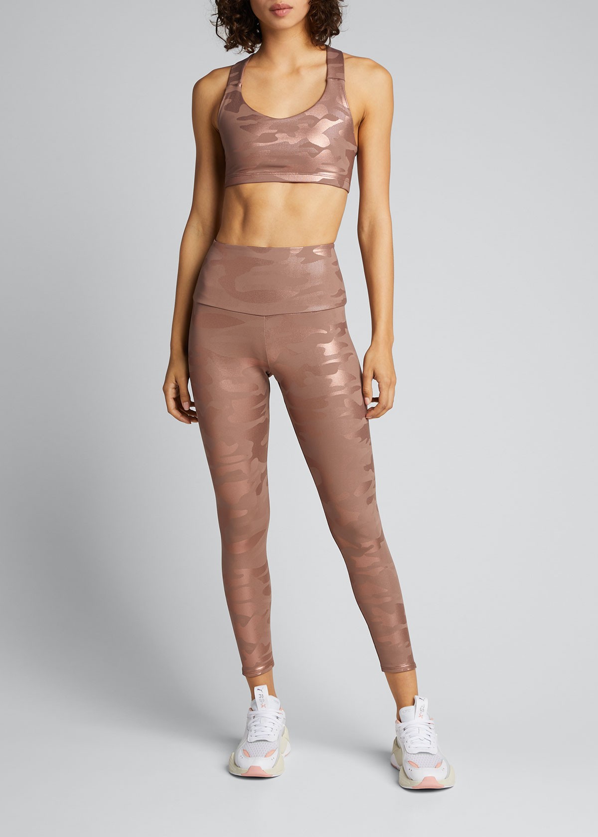 ONZIE Camo Foil Midi Athletic Leggings