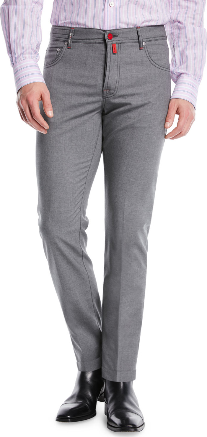 Kiton Five-Pocket Wool Pants