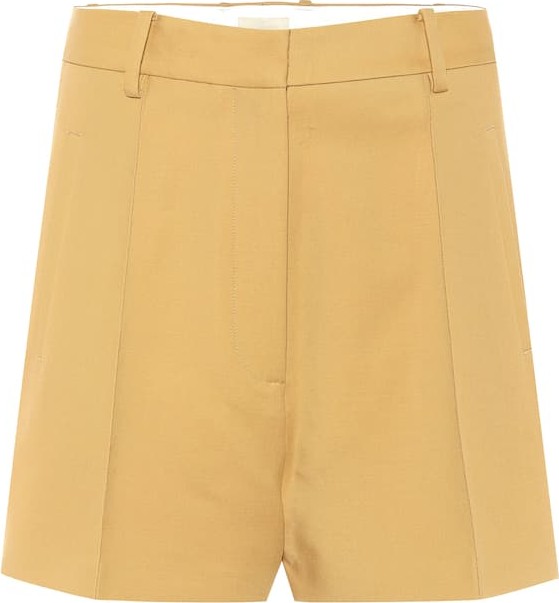 Khaite The Casey high-rise cotton shorts